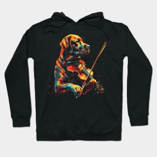 Labrador Retriever Playing Violin Hoodie